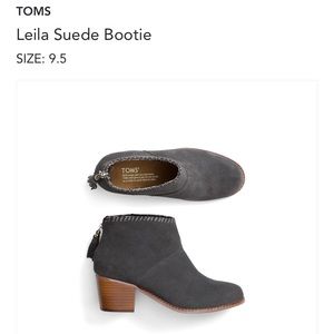 Brand New Toms Leila Suede Bootie